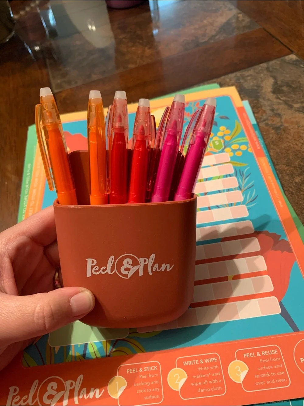 Floral Morning, Daily & Evening “Peel & Plan” Chore/Schedule Chart set